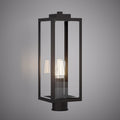 1 Lights 18-in Exterior Post light  Black powder Coated  Dimmable 60W