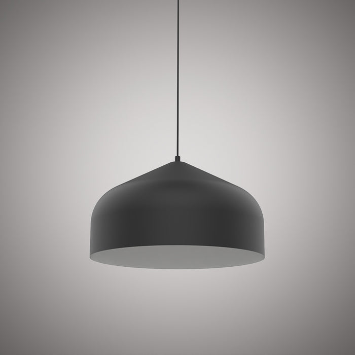 1 Lights P50817-WH-BK Matte Black Outside/White Inside  Dimmable 60W