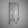 1 Lights Chrome Single Wall Sconce Polished Chrome  Dimmable 40W
