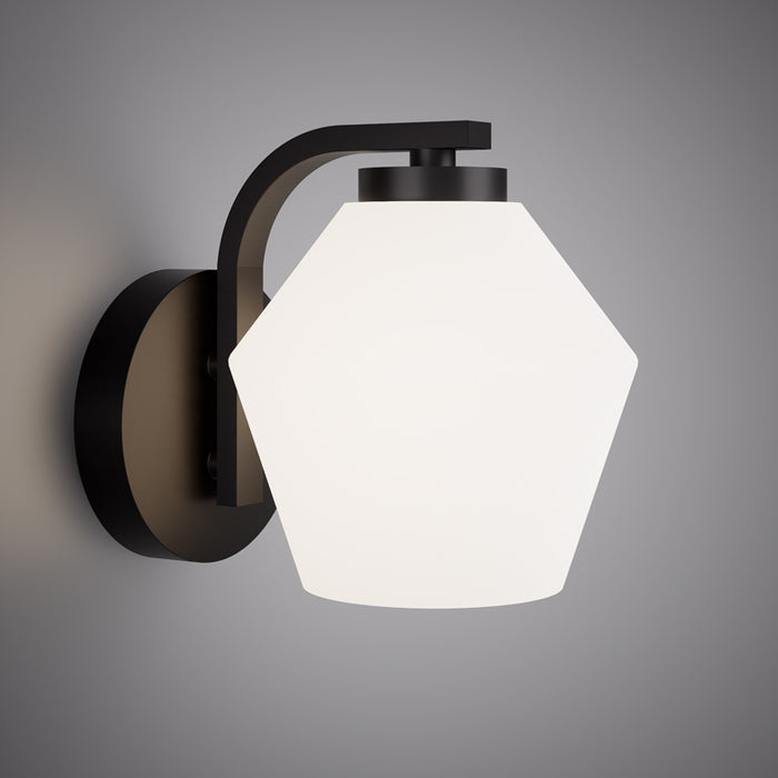 1 Lights Ella Black Wall Sconce Matte Black  Dimmable 60W