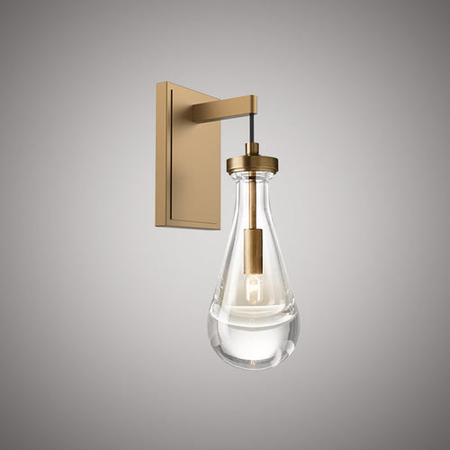 1 Lights Loft Wall Light Matte Black/Aged Brass  Dimmable 40W