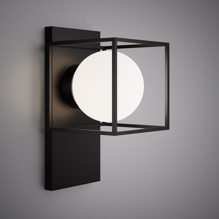 1 Lights Luna 1-light wall Sconce Matte Black  Dimmable 60W