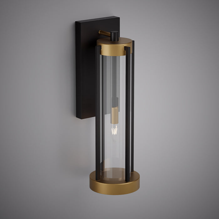 1 Lights WS1111-1AB/BK Matte Black/Aged Brass  Dimmable 40W