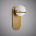 1 Lights Noa Aged Brass Single Wall Sconce Aged Brass  Dimmable 50W