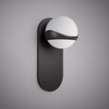 1 Lights Noa Black Single Wall Sconce Matte Black  Dimmable 50W