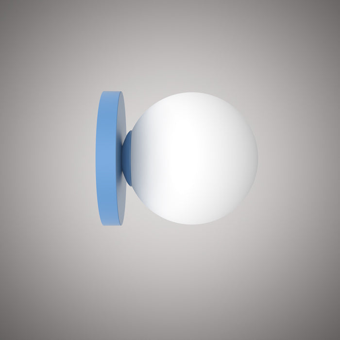 1 Lights Orbit  Wall Sconce Blue  Dimmable 60W