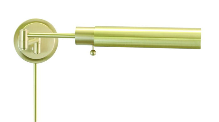 10-inch Home/office Satin Brass Direct Wire Wall Swing Lamp