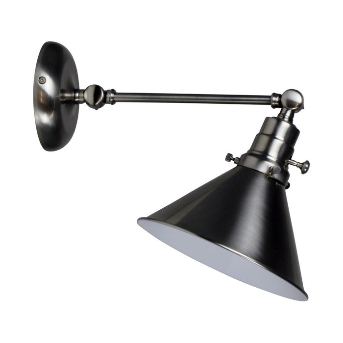 10-inch Otis Satin Nickel Direct Wire Wall Swing Lamp