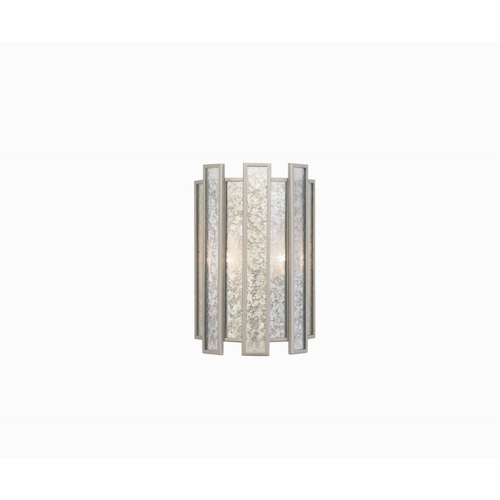 10'' Palisade 2 Light Tarnished Silver Wall Sconce
