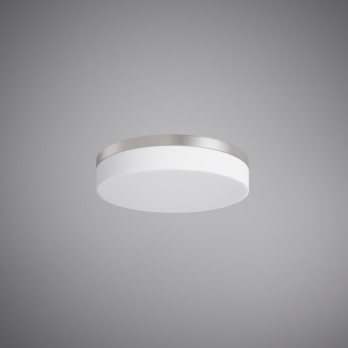 2 Lights Brushed nickel 11-in Flush mount Brushed nickel  Dimmable 120W