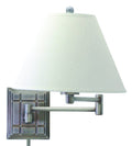 11-inch Arm Antique Silver Direct Wire Wall Swing Lamp