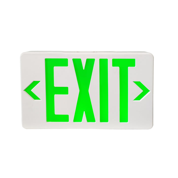 11.75-inch White Double Face Exit Sign