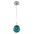 12'' Meteor 1 Light Polished Chrome Pendant