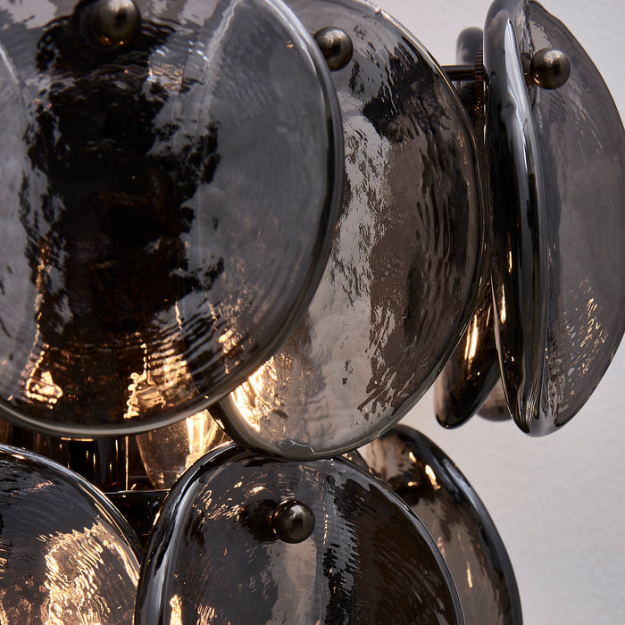 12'' Uroko 3 Light Black Nickel Wall Sconce