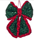 12" VELVET SEQUIN BOW