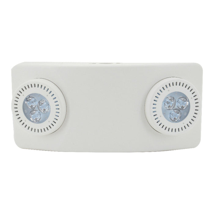 12.25-inch White Emergency Light with 4.3W Output and Self Diagnostic Testing