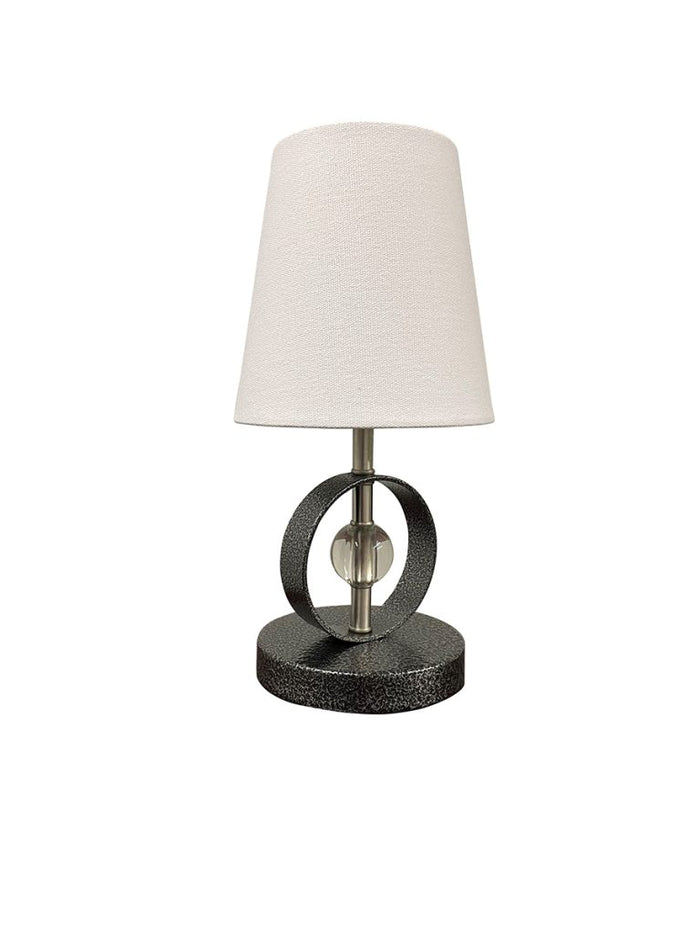 12.5-inch Bryson Satin Nickel Supreme Silver Accent Table Lamp