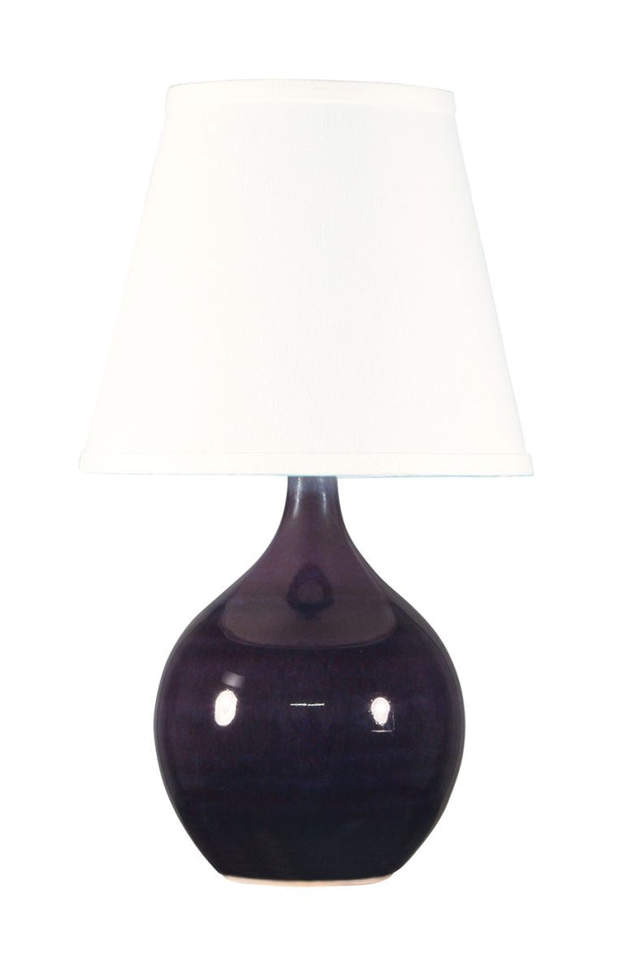 13.5-inch Scatchard Eggplant Accent Table Lamp