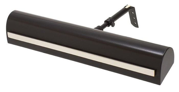 14-inch Classic Traditional Black Polished Nickel Strap Plug-In Picture Light