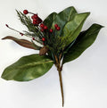 14IN MAGNOLIA BERRY SPRAY