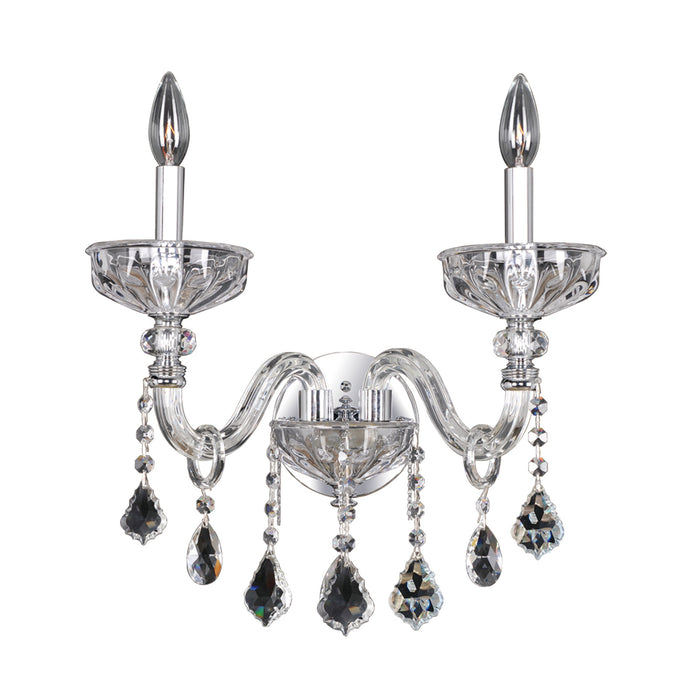 15'' Clovio 2 Light Chrome Wall Sconce