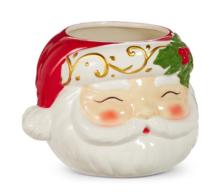 15" Santa Head Container