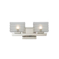 15'' Victoria 2 Light Polished Nickel Vanity Light