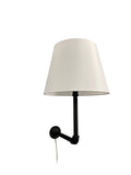 15.5-inch Studio Black Plug-In Wall Swing Lamp