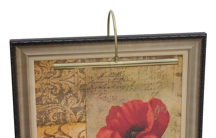 16-inch Advent Antique Brass Plug-In Picture Light
