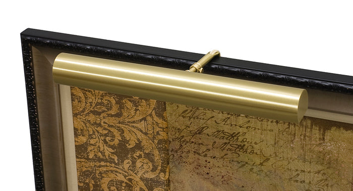16-inch Classic Contemporary Satin Brass Plug-In Picture Light