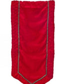 17x68" VELVET W/BRAIDED EDGE TABLE RUNNER