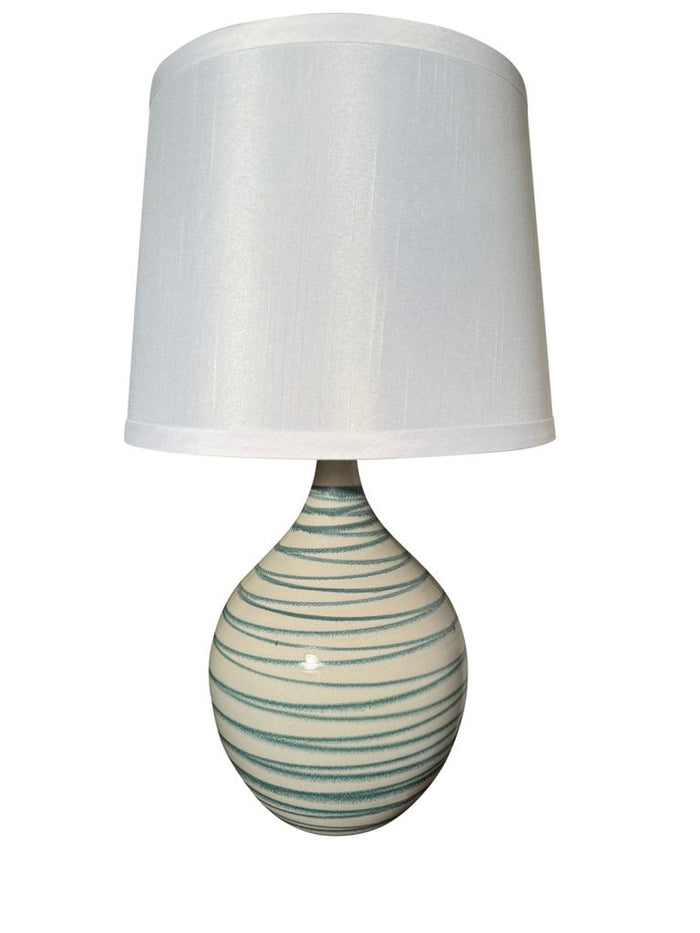 18.5-inch Scatchard Emerald Wave Table Lamp