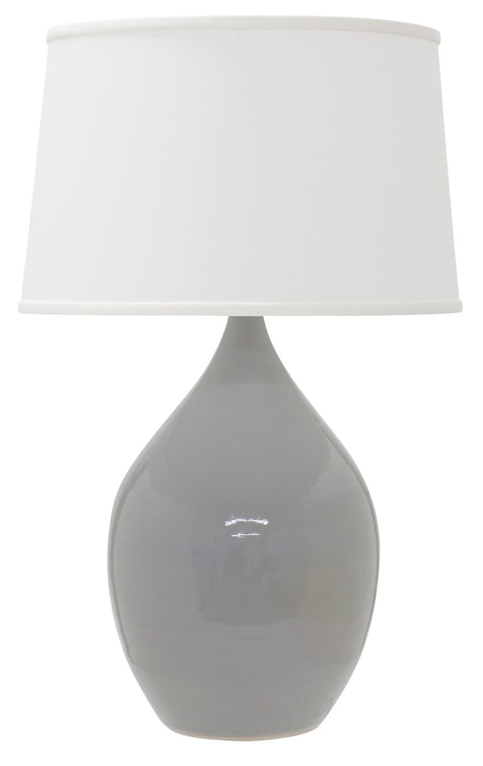 18.5-inch Scatchard Gray Gloss Table Lamp