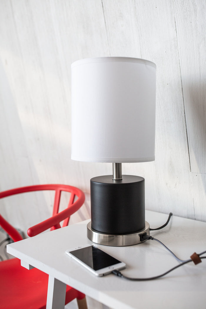 19.5-inch Rupert Black Accent Table Lamp