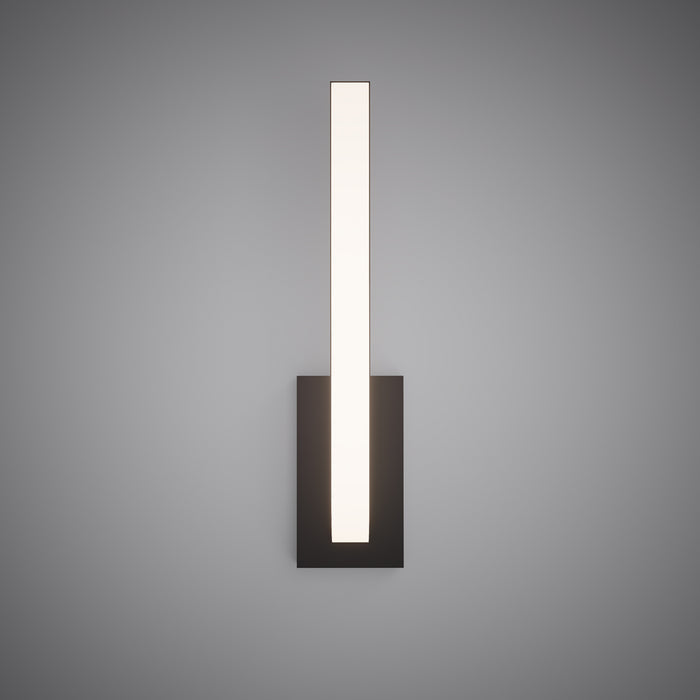 20-inch Matte Black Dimmable Wall Sconce