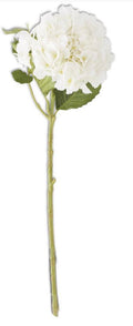 20 Inch White Real Touch Hydrangea Spray