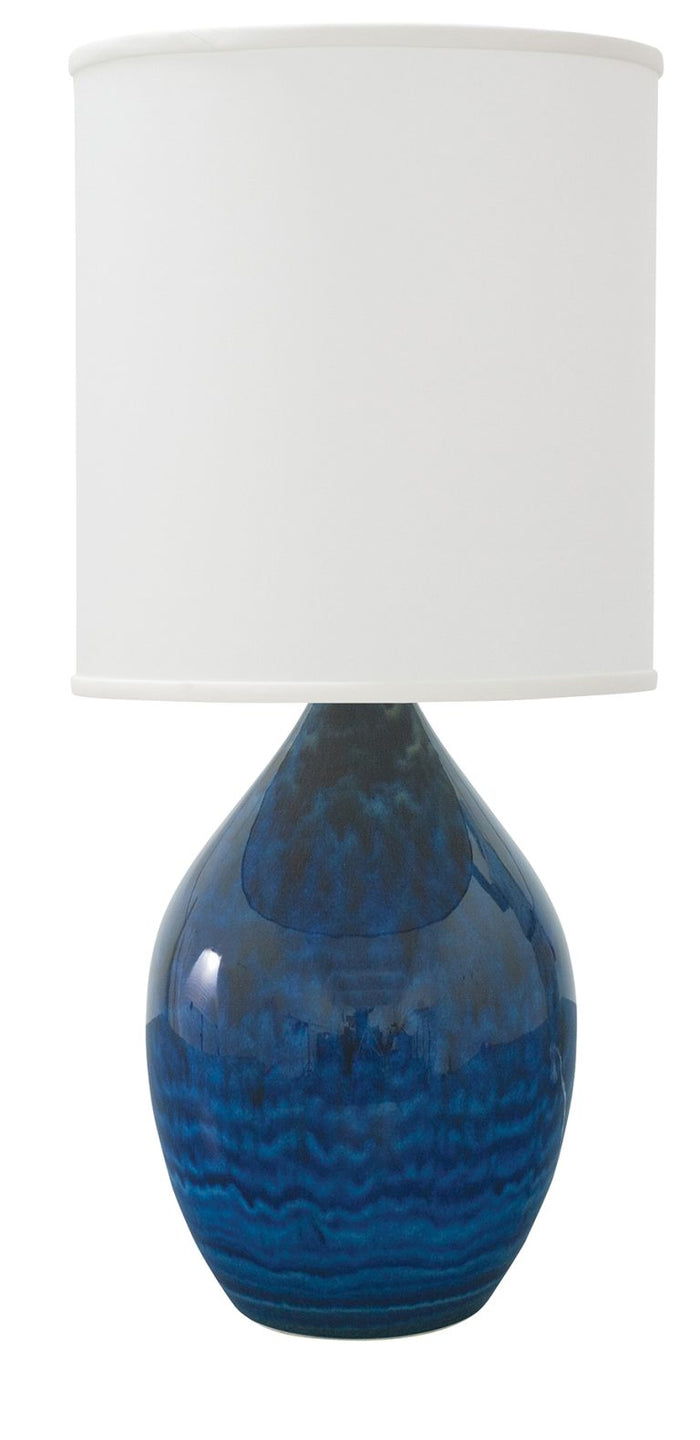 20.5-inch Scatchard Midnight Blue Table Lamp
