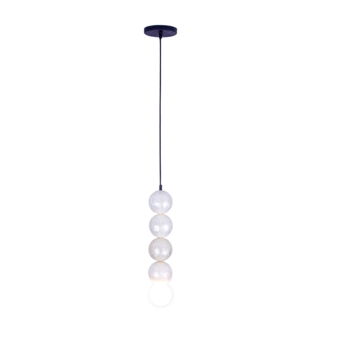 20.5'' Pearls 1 Light Matte Black Pendant