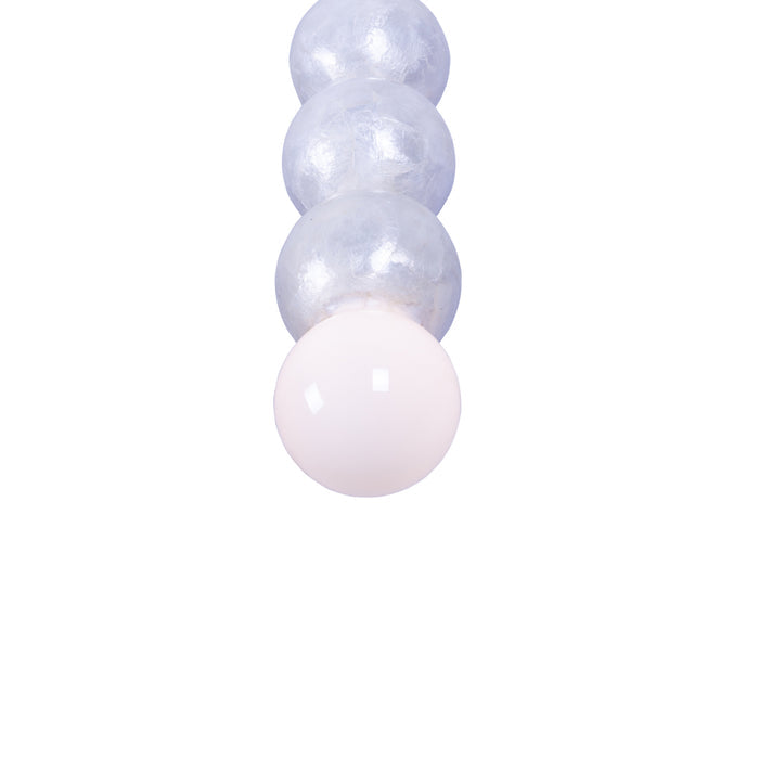20.5'' Pearls 1 Light Matte Black Pendant