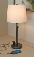 23-inch Townhouse Oil Rubbed Bronze LED Table Lamp