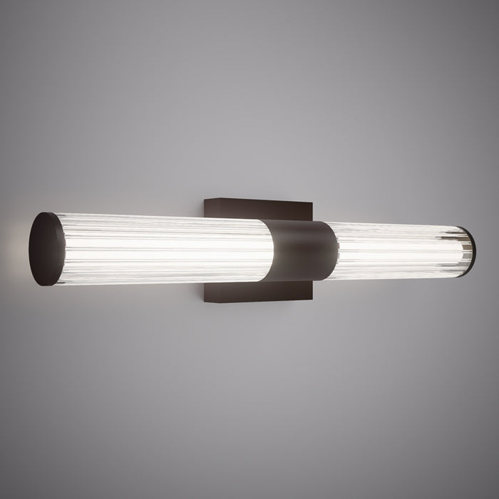 Matte Black 24" LED Vanity Light  3CCT 2100 Lumens Dimmable