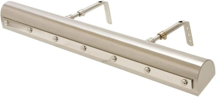 24-inch Classic Traditional Black Polished Nickel Rivet Plug-In Picture Light