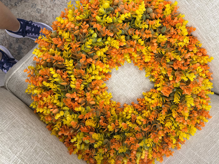 24 inch eucalyptus wreath UV rated