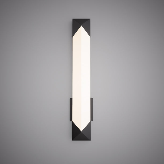 24-inch Matte Black Dimmable LED Vanity Light