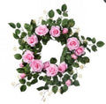 24" ROSE AND FOLIAGE WREATh