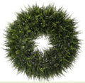 24" UV TWO TONE PE NATURAL CEDAR WREATH