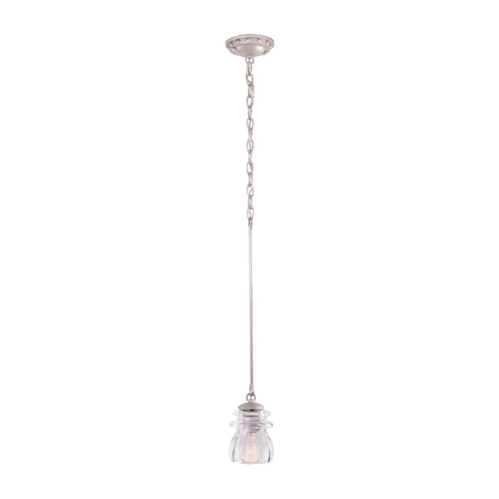 24.5'' Brierfield 1 Light Pearl Silver Pendant