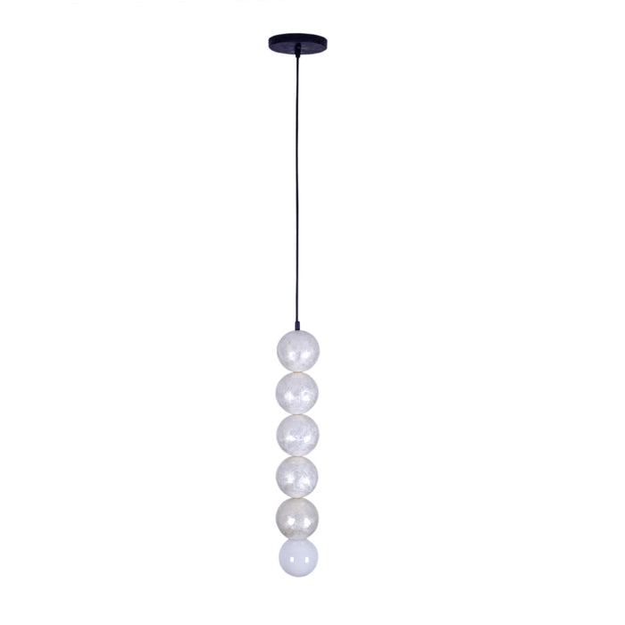 24.5'' Pearls 1 Light Matte Black Pendant