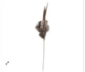 25 Inch Brown & White Speckled Feather Spray