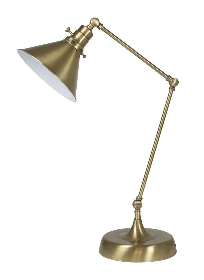 26-inch Otis Antique Brass Table Lamp